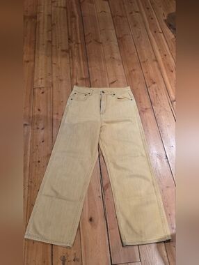 Women’s Yellow Straight-Leg Jeans